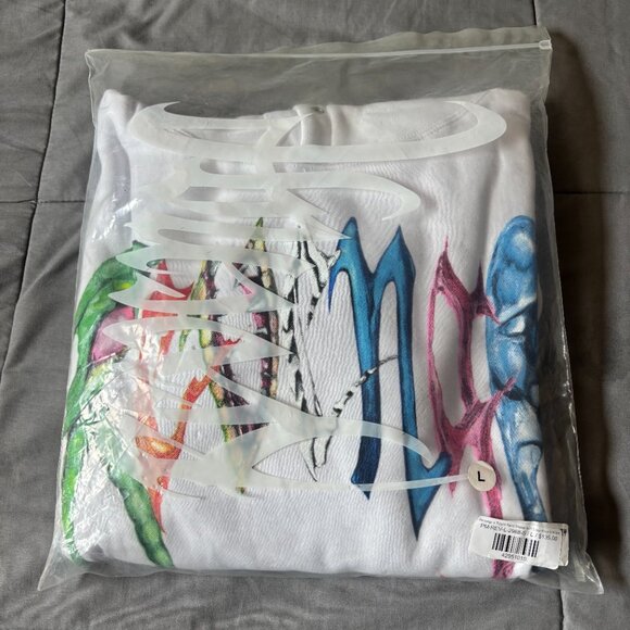 Revenge Trippie Arch Logo Hoodie White - Picture 3 of 4